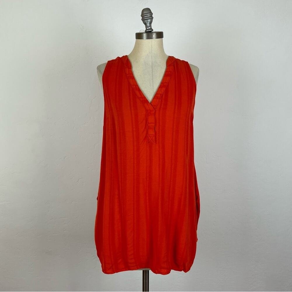 Anthropologie Maeve Orange Swing Tank Top